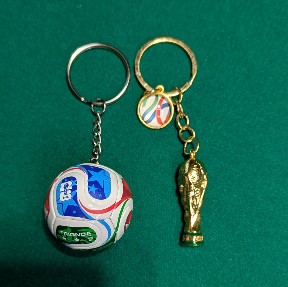 Colorful Soccer Ball Keychain